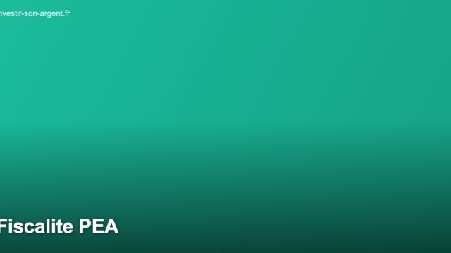 Fiscalite PEA