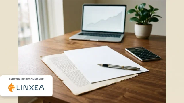 Transfert Fourgous assurance-vie en partenariat avec Linxea — deux contrats posés sur un bureau